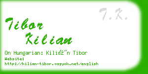 tibor kilian business card